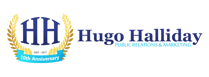 Hugo Halliday 10th anniversary logo